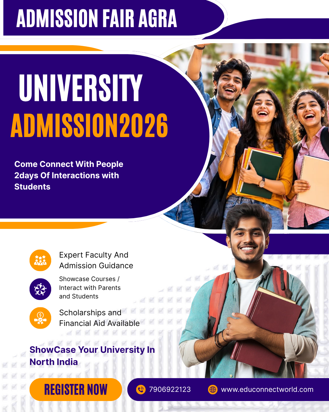 Agra Admission Fair 2026 promotional brochure